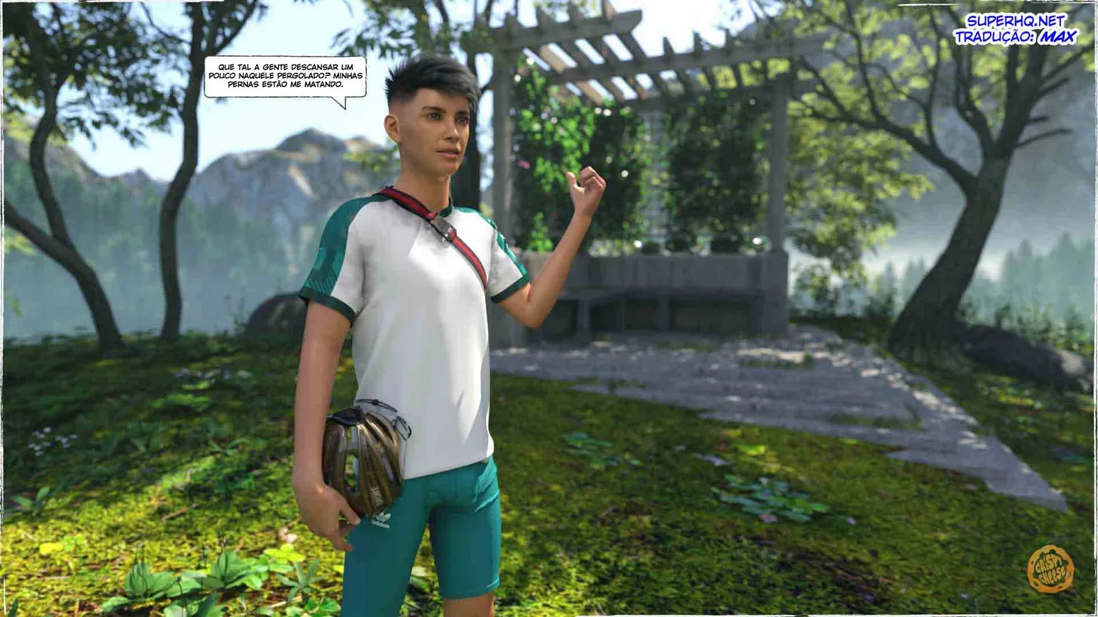 Viagem incrível com cenas quentes de putaria em 3D explícita