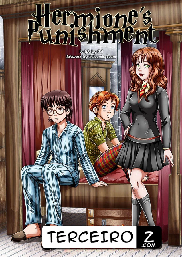 Harry Potter Transando com Hermione - Hentai Explícito em HQ Pornô