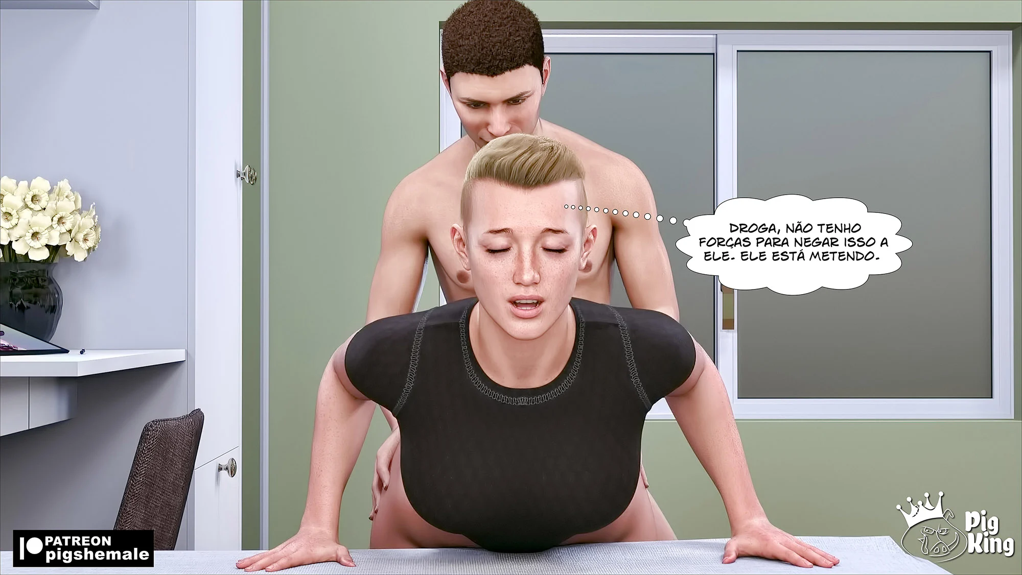 Inferno de Pleasure: Quadrinhos 3D com Cenas Explícitas de Sexo Brutal