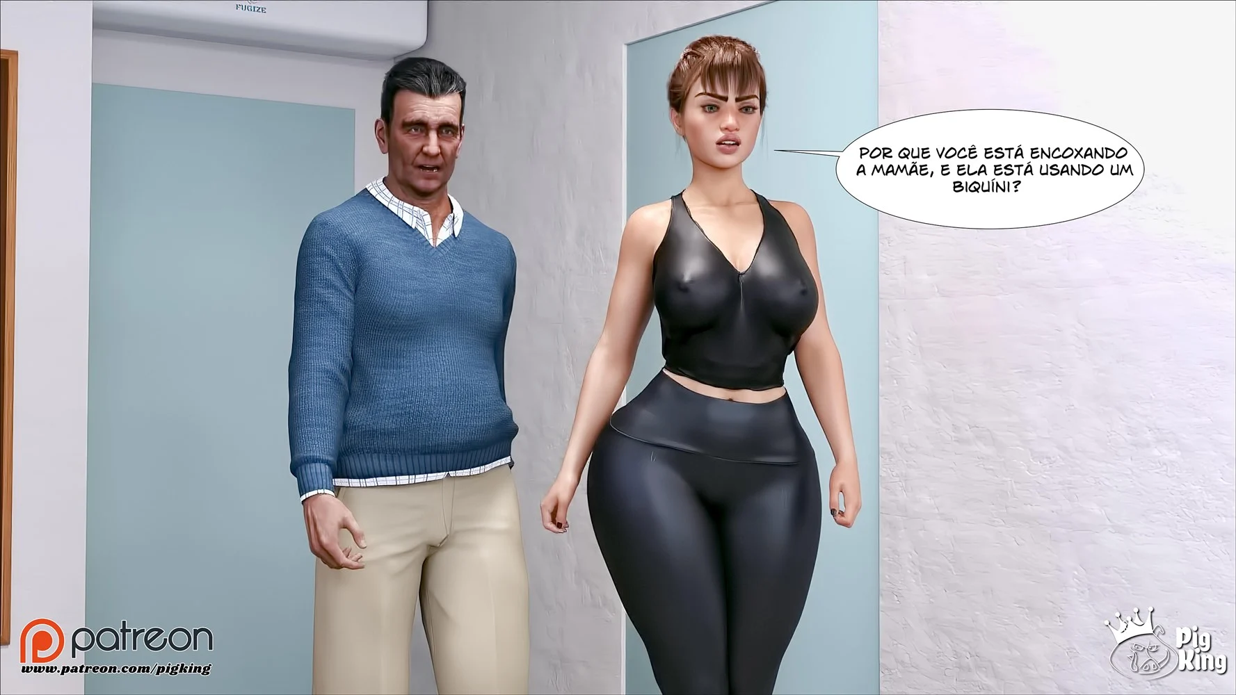 Vila Infernal: Micaela Submissa em Cenas Proibidas - Quadrinhos 3D Explícitos