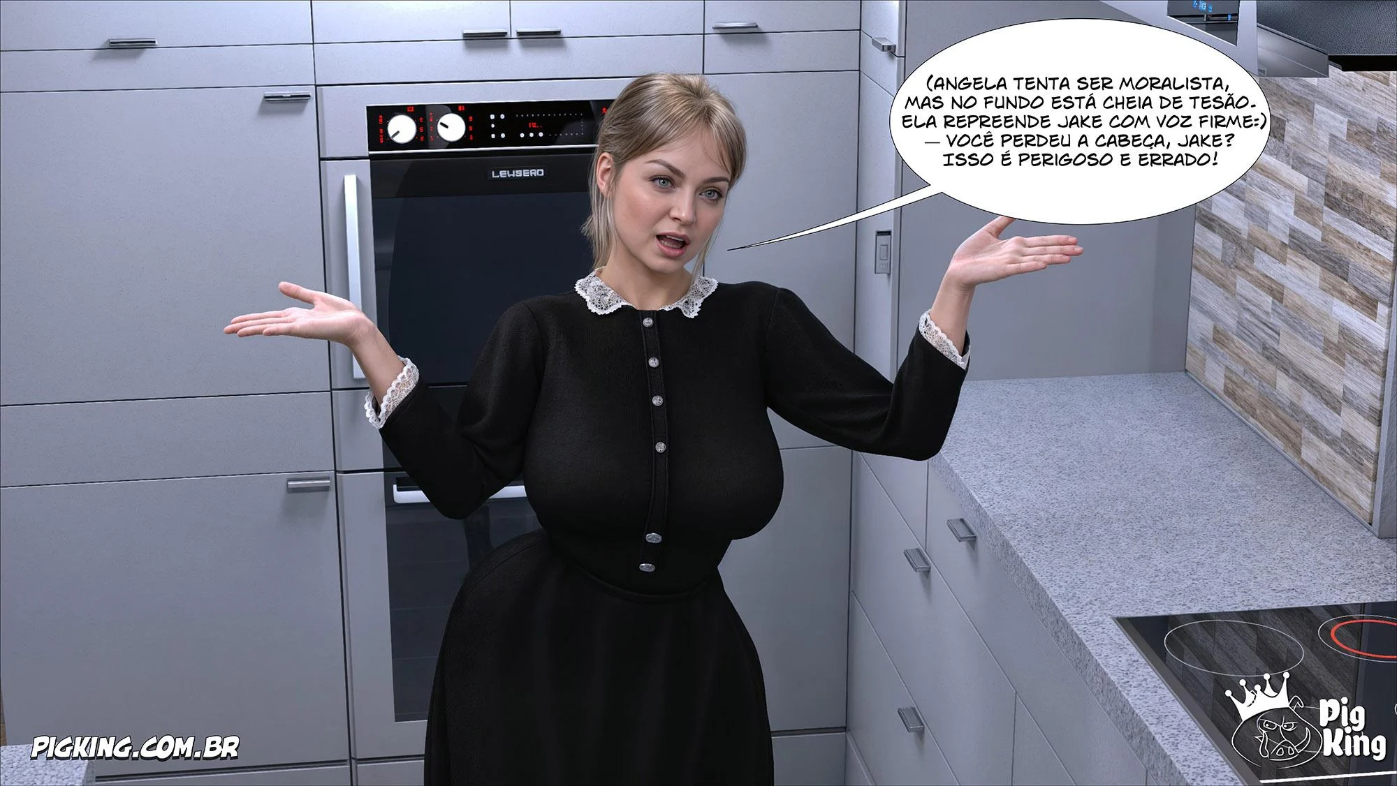 Pigking Domina: Orgia Proibida no Inferno 3D Explícito