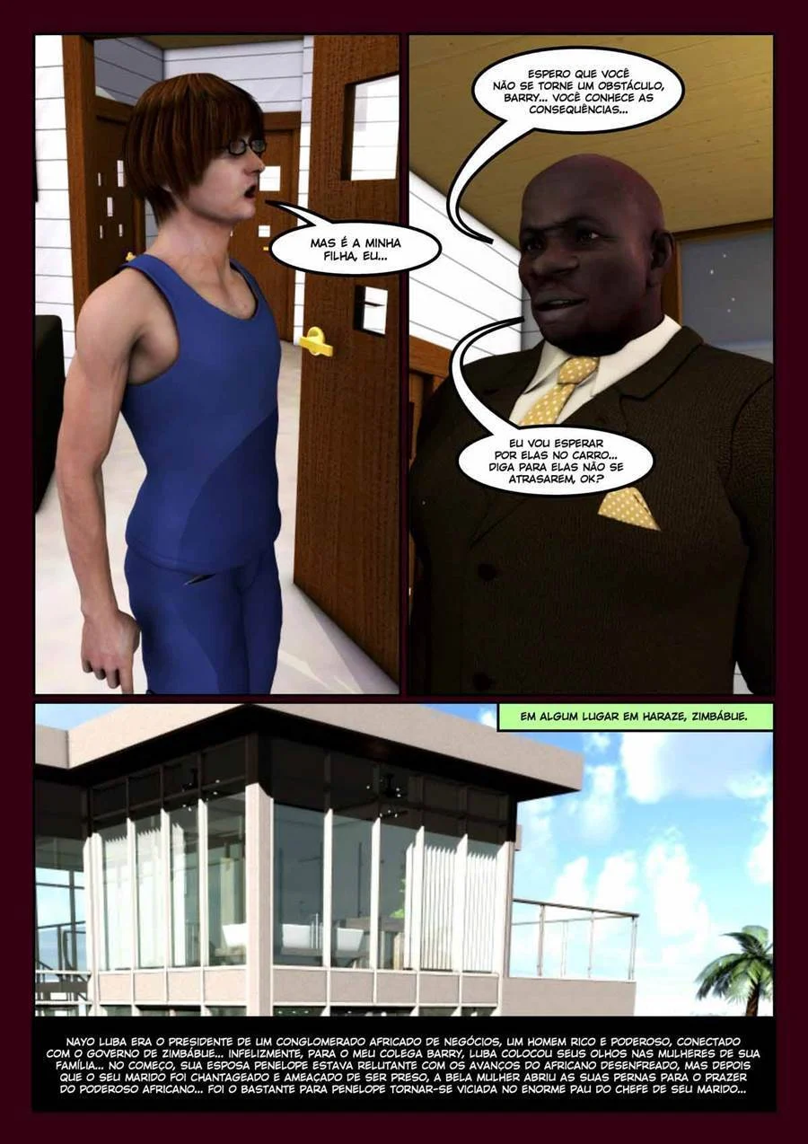 Marido Corno Assiste Esposa Ser Doidamente Possuída na África - HQ Erótica 3D Explícita