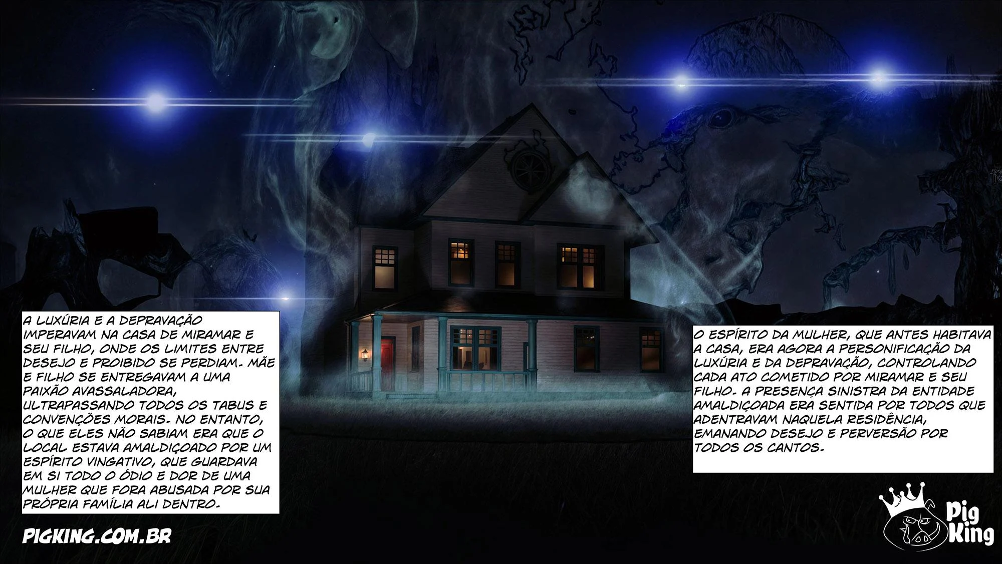 Aldeia Infernal: Encontro Sexual Intenso na Mansão Proibida - HQ 3D Picante