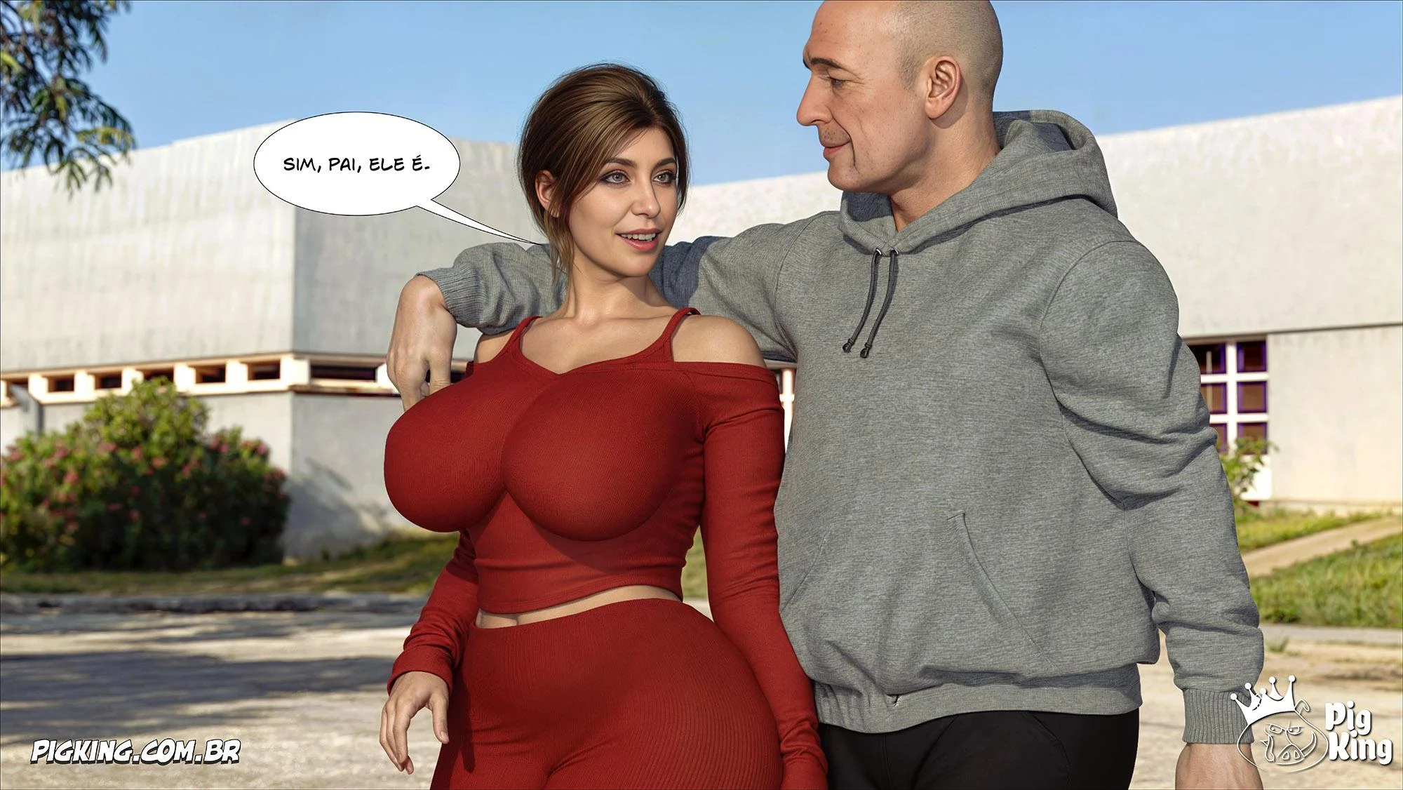 Aldeia Infernal: Encontro Sexual Intenso na Mansão Proibida - HQ 3D Picante