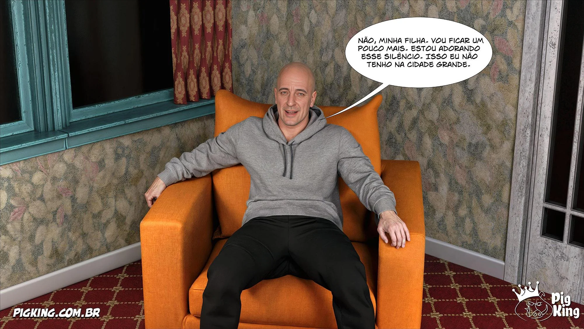 Aldeia Infernal: Encontro Sexual Intenso na Mansão Proibida - HQ 3D Picante
