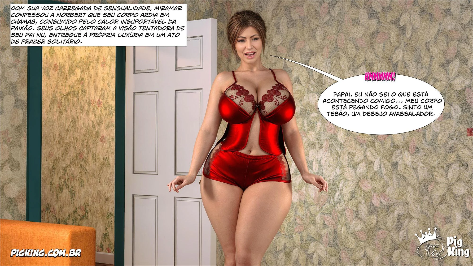 Aldeia Infernal: Encontro Sexual Intenso na Mansão Proibida - HQ 3D Picante