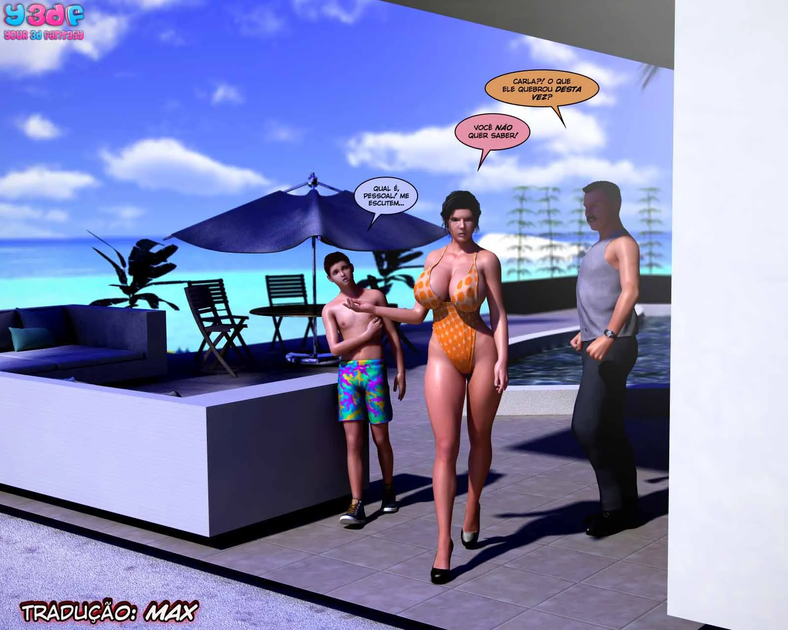 Incesto Proibido: Mãe Ensina Lições Eróticas ao Filho em HQ 3D Explícita
