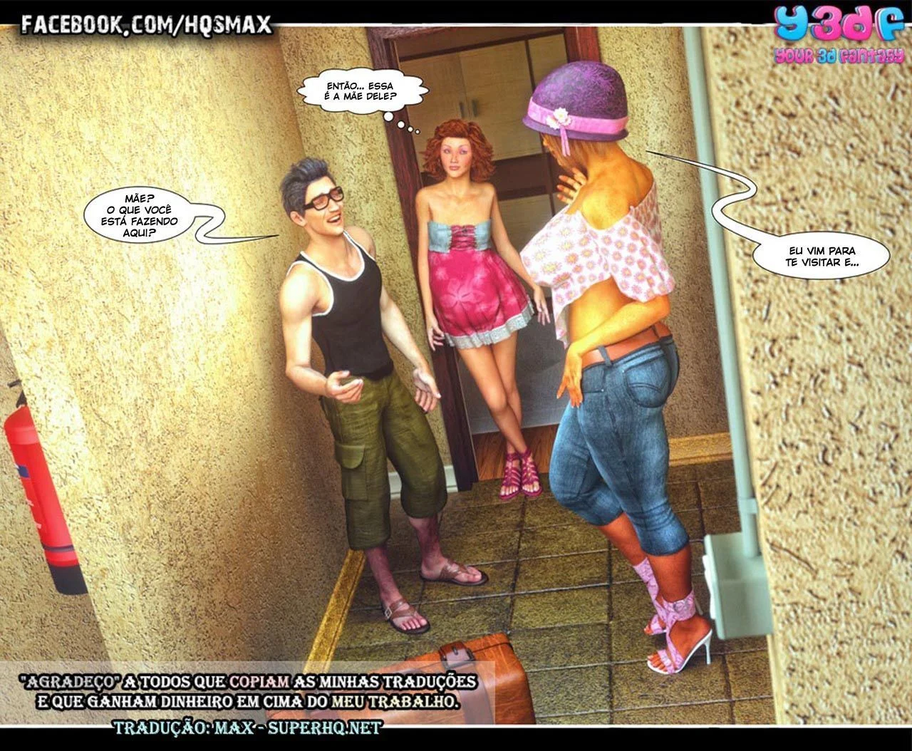 Incrível Foda com a Mãe em 3D: Quadrinhos Pornô de Sexo Explícito e Proibido