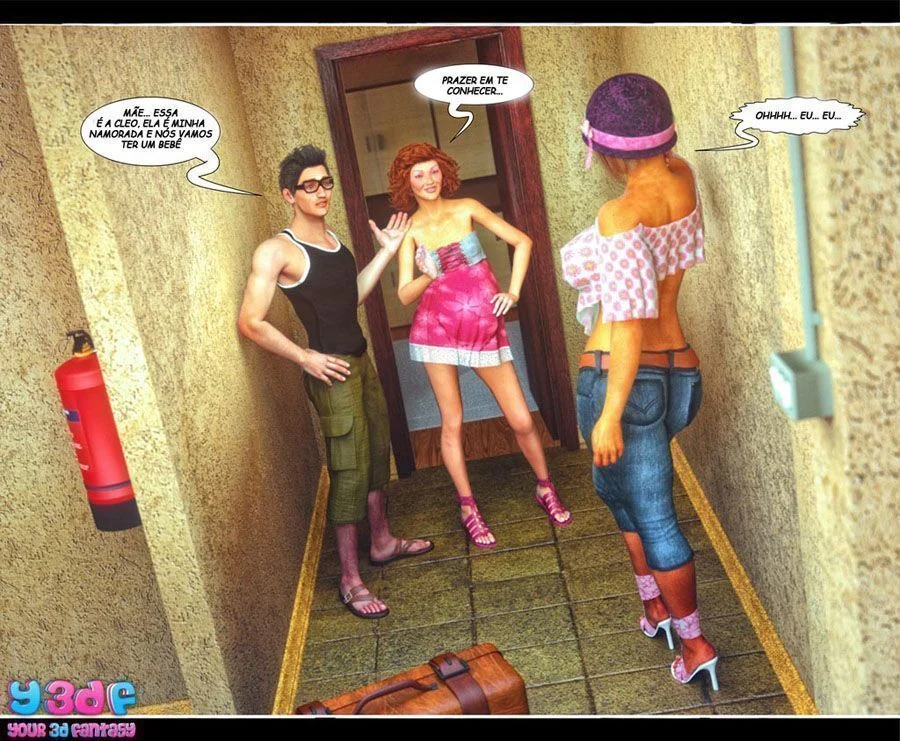 Incrível Foda com a Mãe em 3D: Quadrinhos Pornô de Sexo Explícito e Proibido