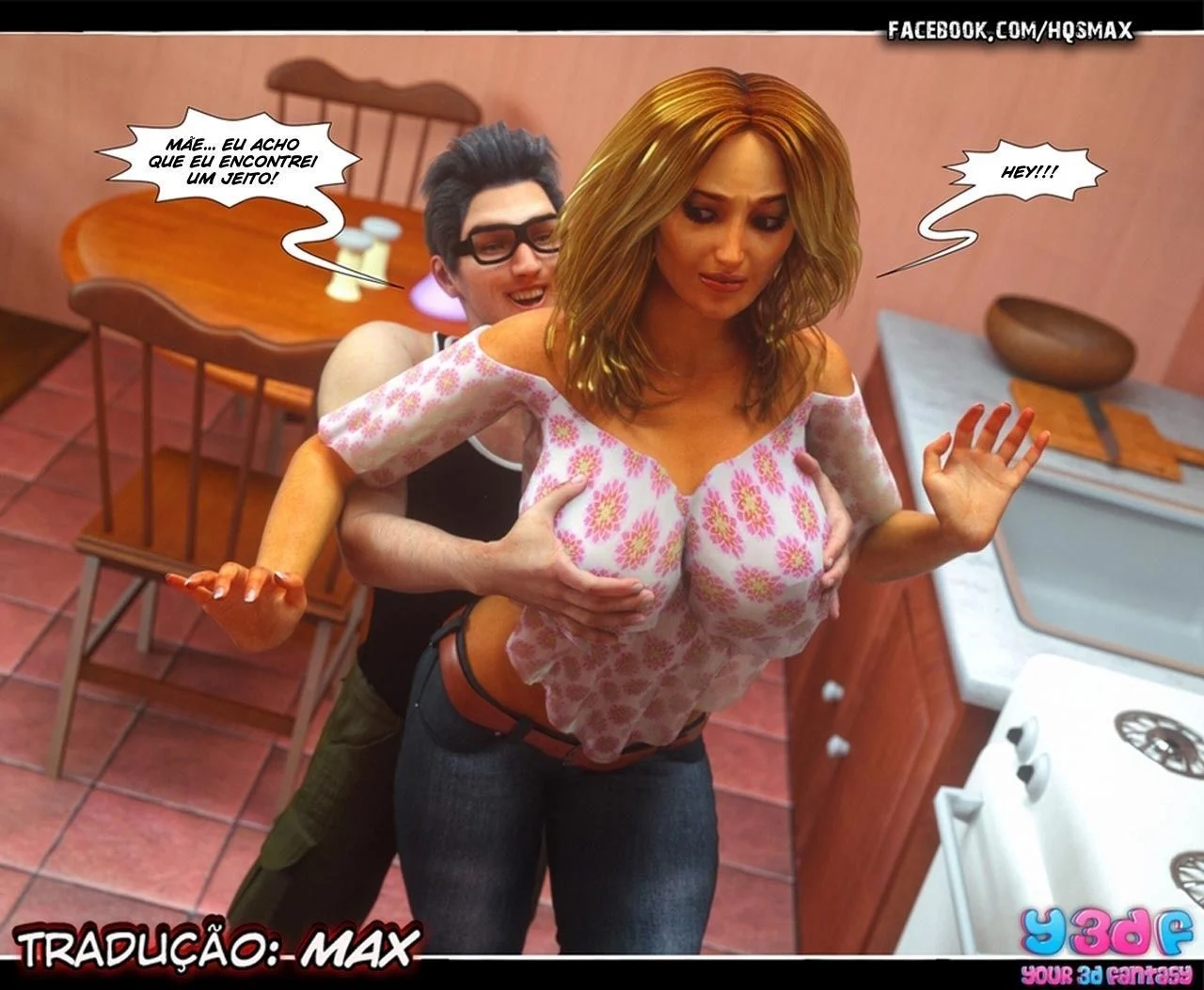 Incrível Foda com a Mãe em 3D: Quadrinhos Pornô de Sexo Explícito e Proibido