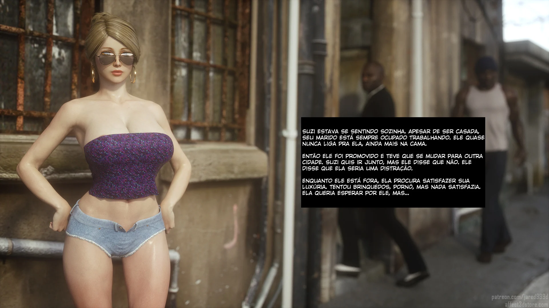 Traição Inter-Racial: Foda Brutal em HQ 3D com Cenas Explícitas de Puta Safada