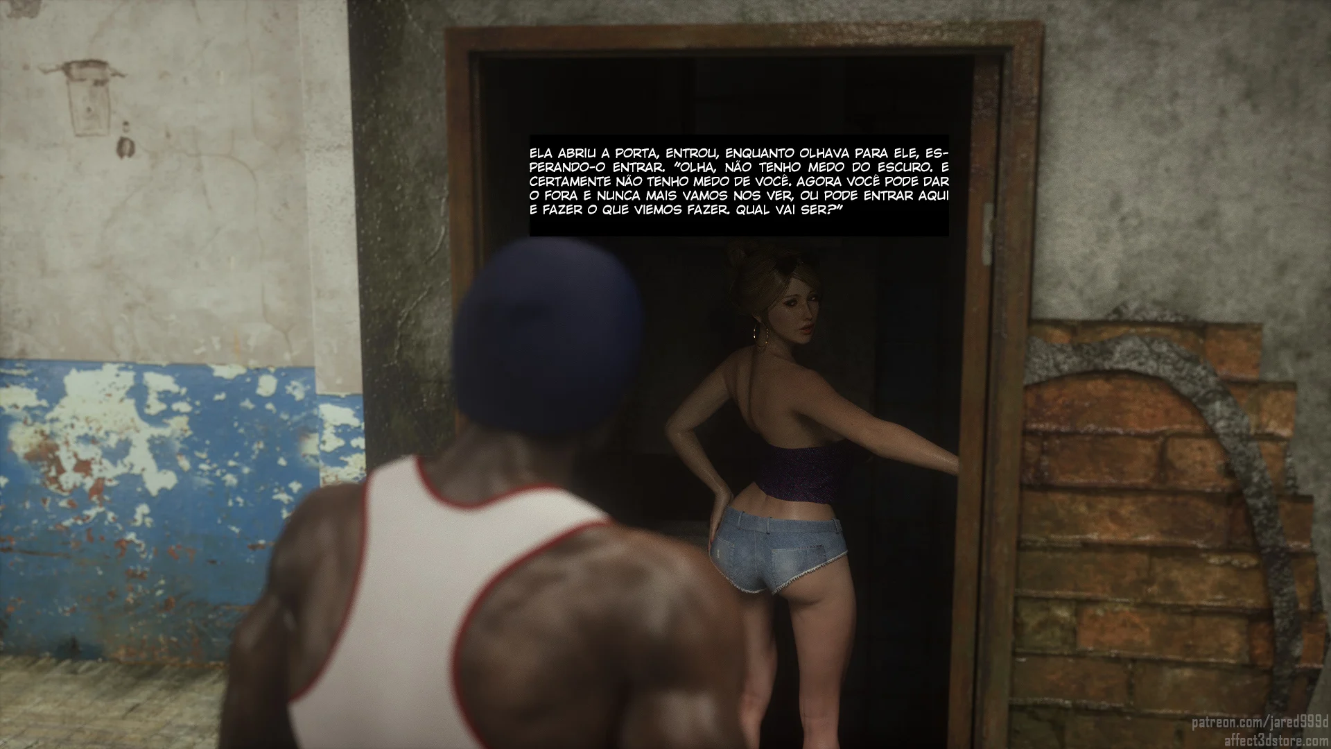 Traição Inter-Racial: Foda Brutal em HQ 3D com Cenas Explícitas de Puta Safada