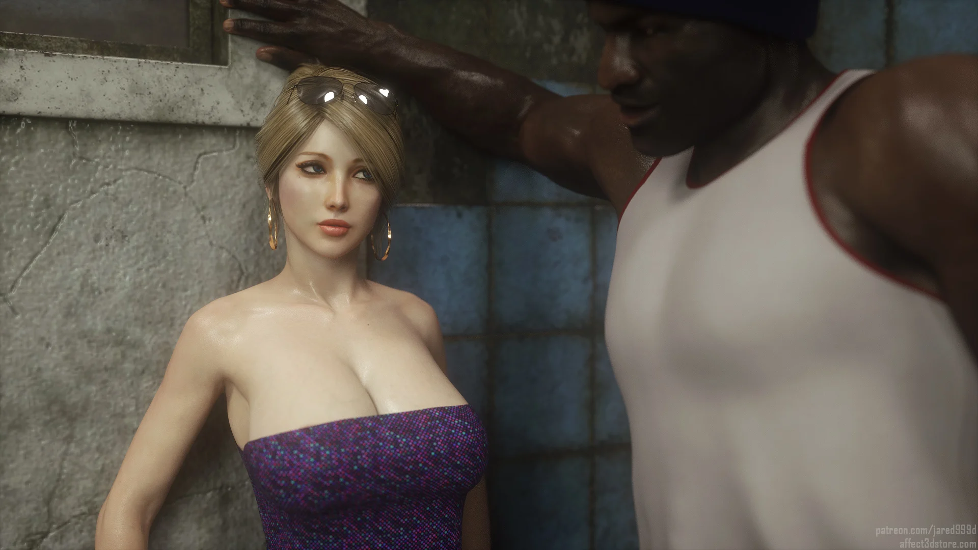 Traição Inter-Racial: Foda Brutal em HQ 3D com Cenas Explícitas de Puta Safada