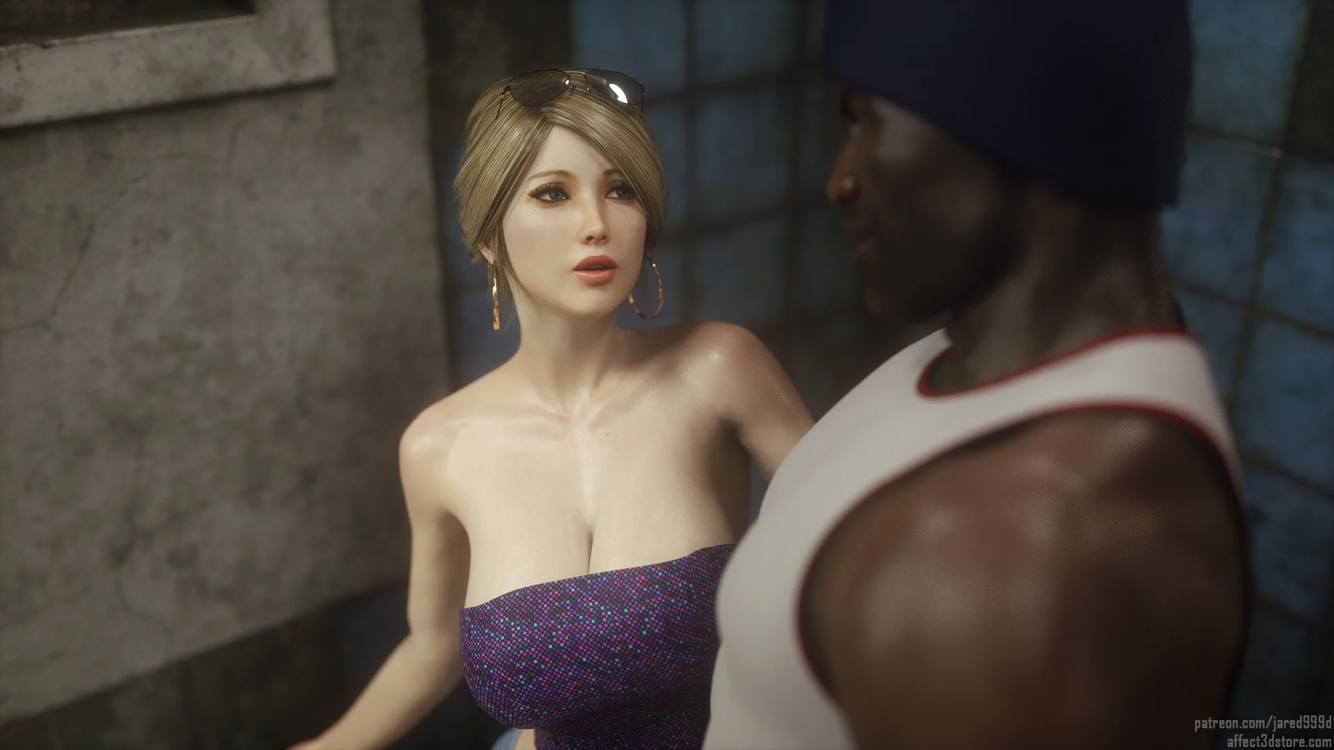 Traição Inter-Racial: Foda Brutal em HQ 3D com Cenas Explícitas de Puta Safada