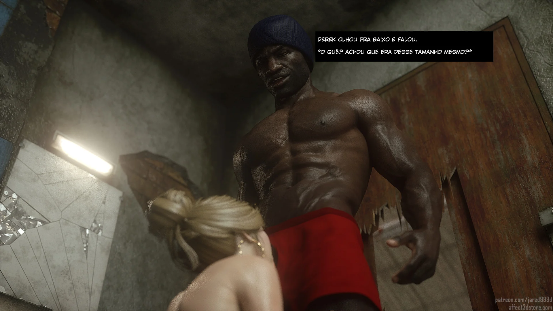 Traição Inter-Racial: Foda Brutal em HQ 3D com Cenas Explícitas de Puta Safada