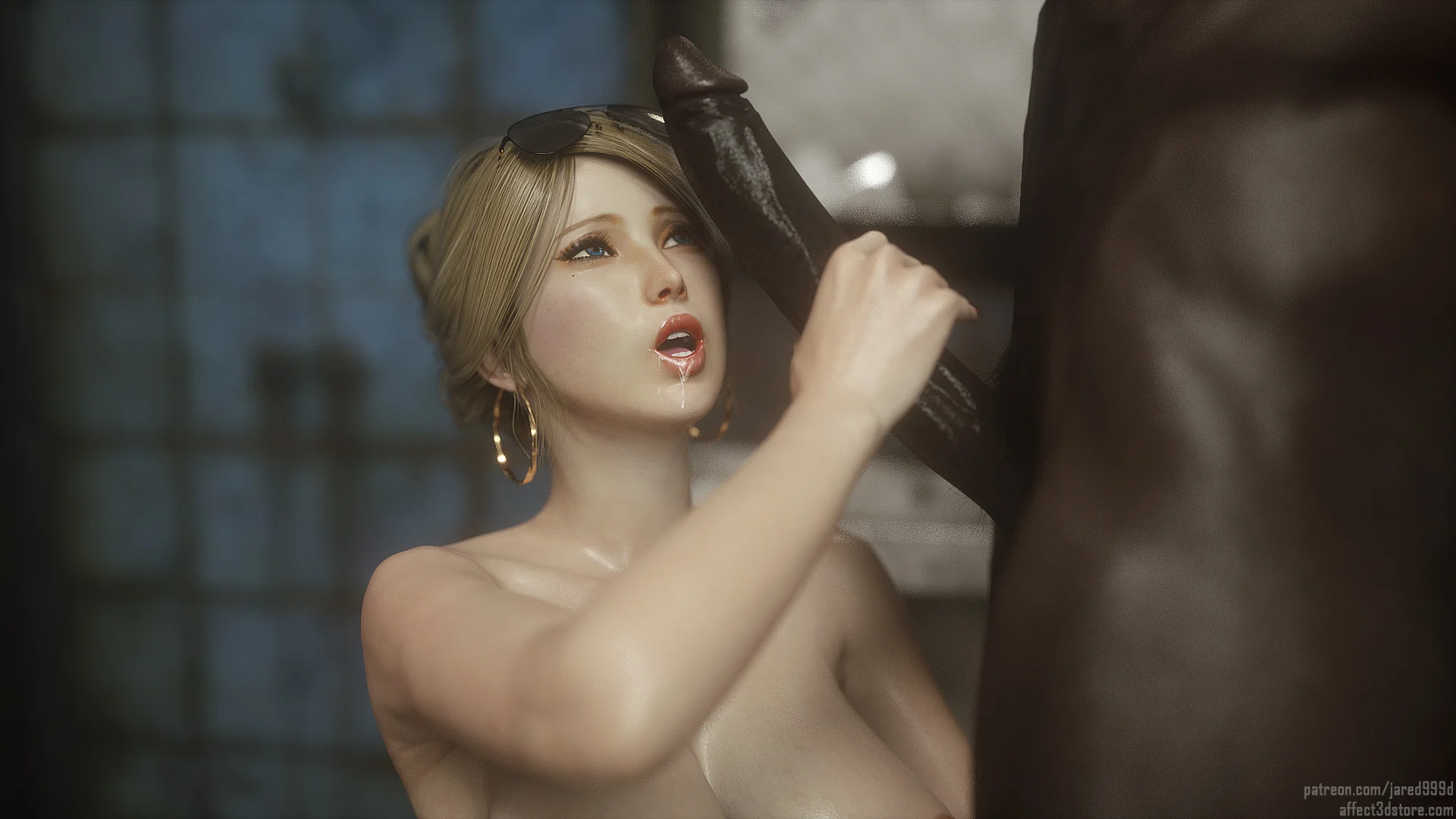 Traição Inter-Racial: Foda Brutal em HQ 3D com Cenas Explícitas de Puta Safada