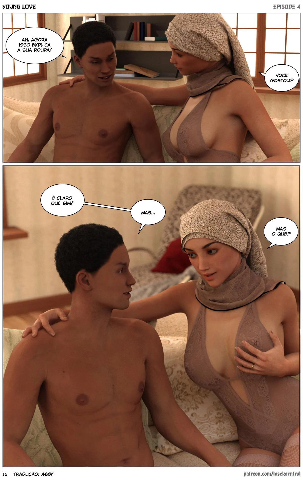 Jovem Corno Assiste Esposa Fudida por Macho Gigante - Parte 4