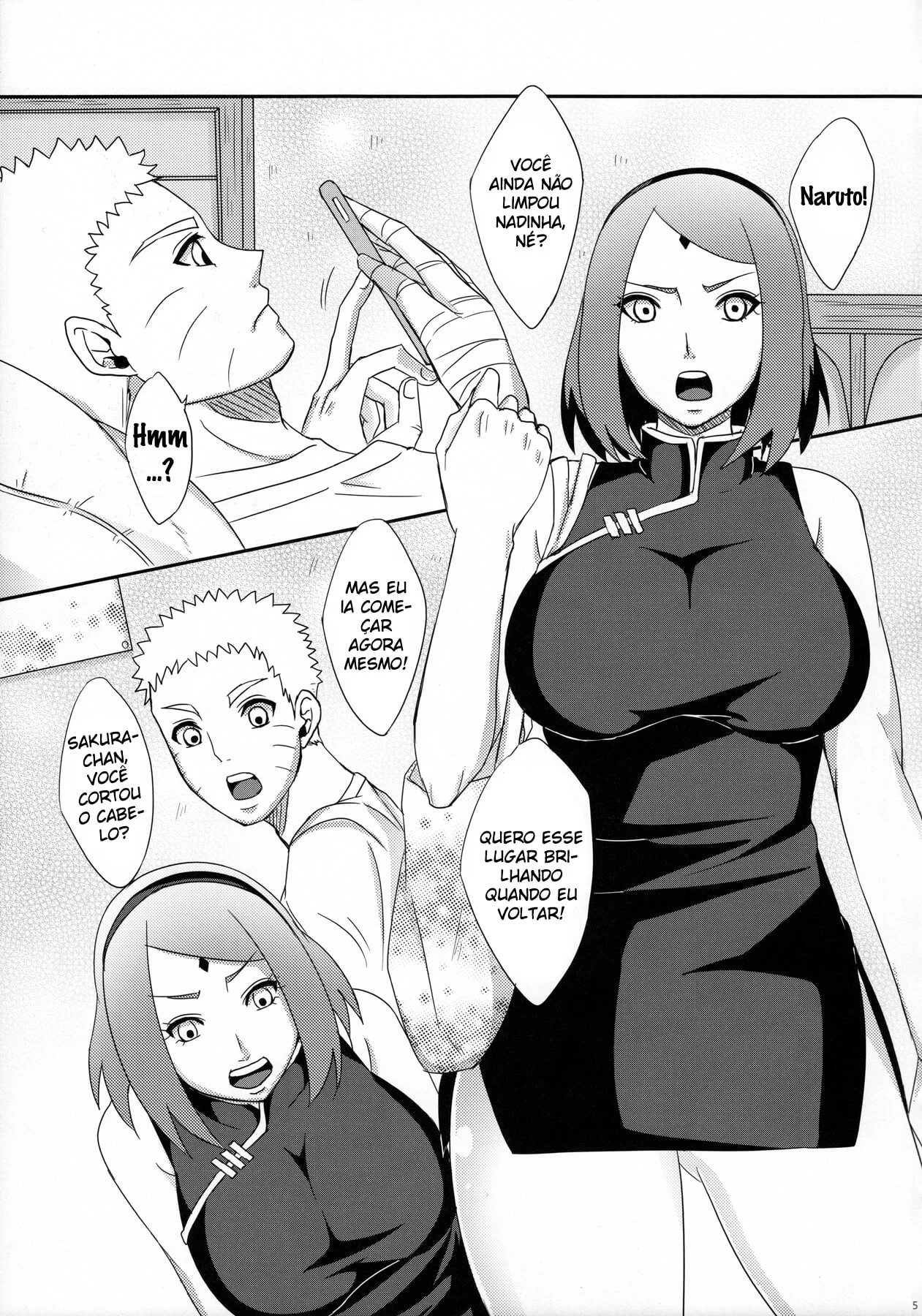 HQ Pornô Explícita: Naruto Dando Duro com a Safada da Sakura