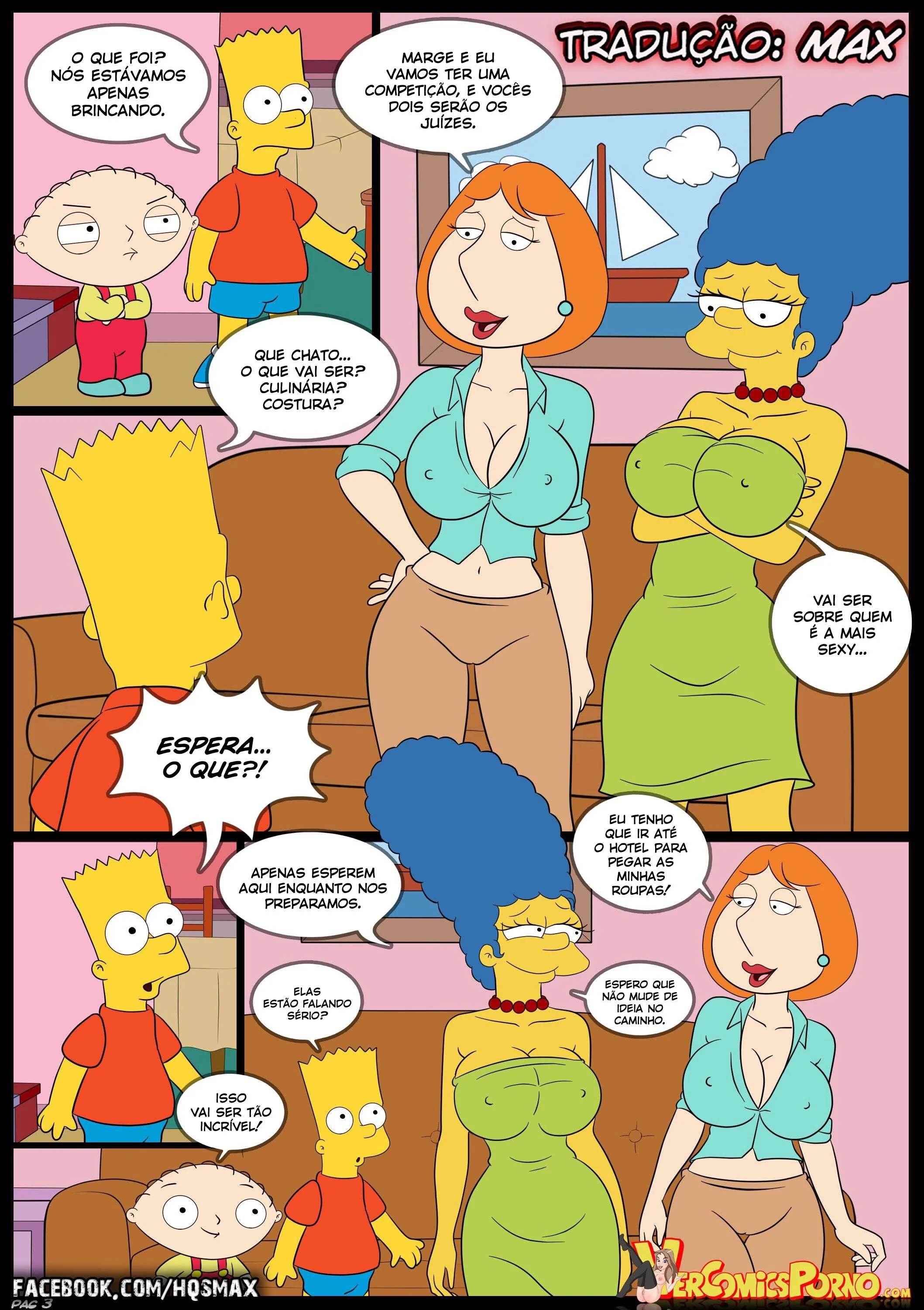 Título: Explore a Foda Proibida dos Simpsons em Quadrinhos Eróticos Explícitos