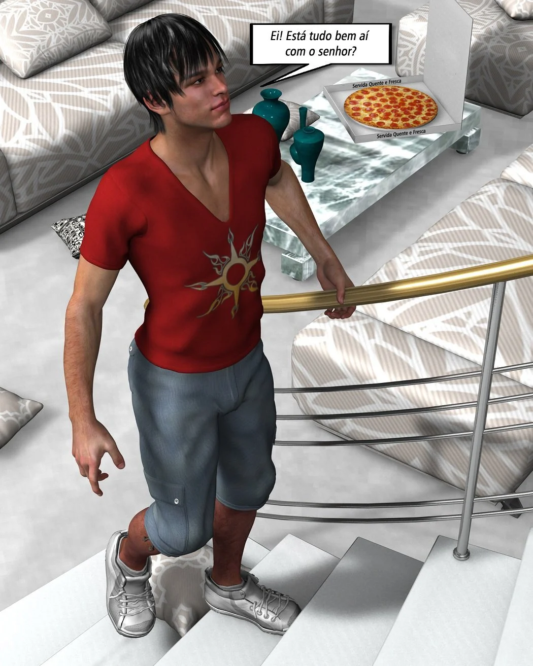 Hentai Gay em 3D: Quadrinhos Eróticos Explícitos com Cenas de Sexo Intenso