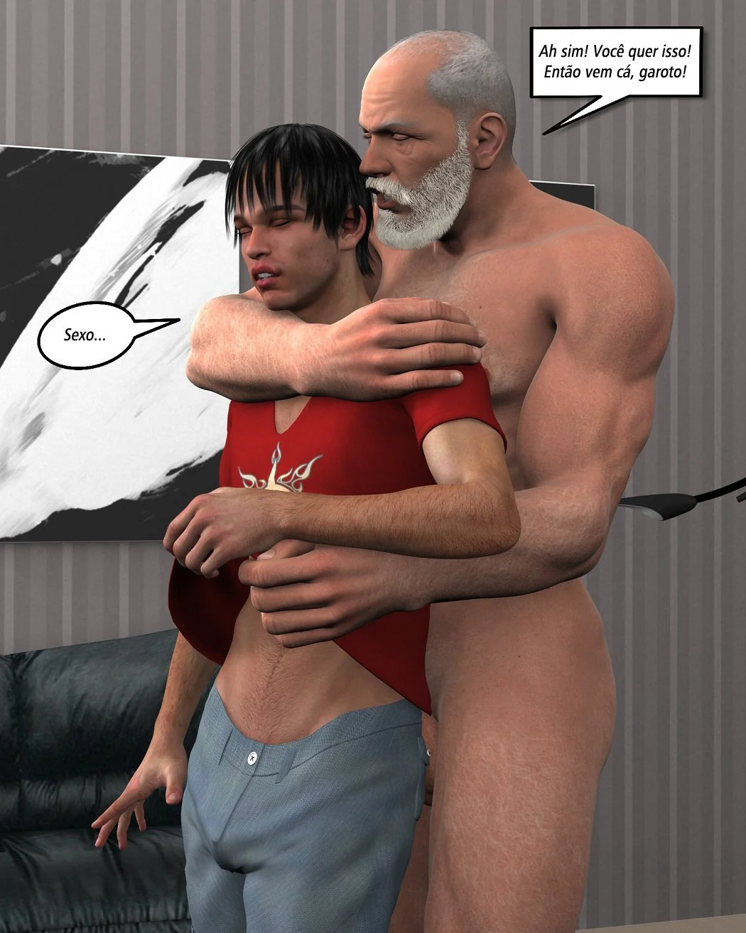Hentai Gay em 3D: Quadrinhos Eróticos Explícitos com Cenas de Sexo Intenso