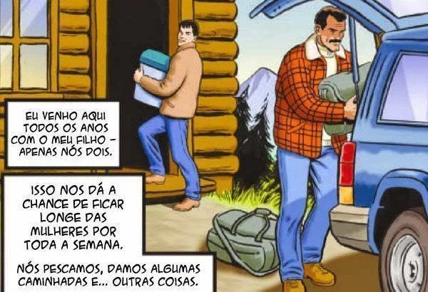 Pai Inferno penetra seu próprio filho em HQ erótica explícita gay.