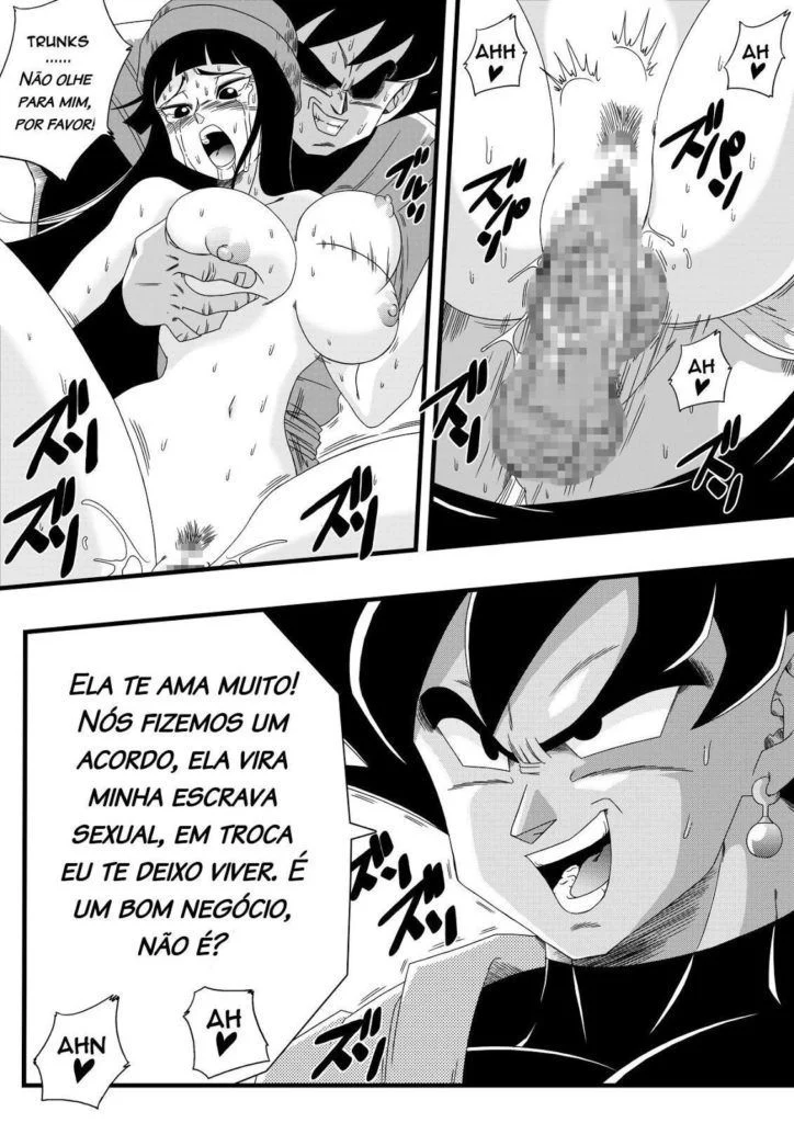 Goku Black Domina Violentamente a Namorada de Trunks em Cena Explícita Goku Black Domina Violentamente a Namorada de Trunks em Cena Explícita
