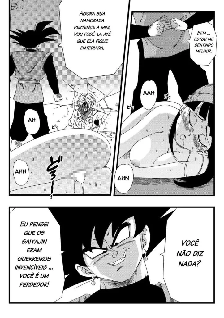 Goku Black Domina Violentamente a Namorada de Trunks em Cena Explícita