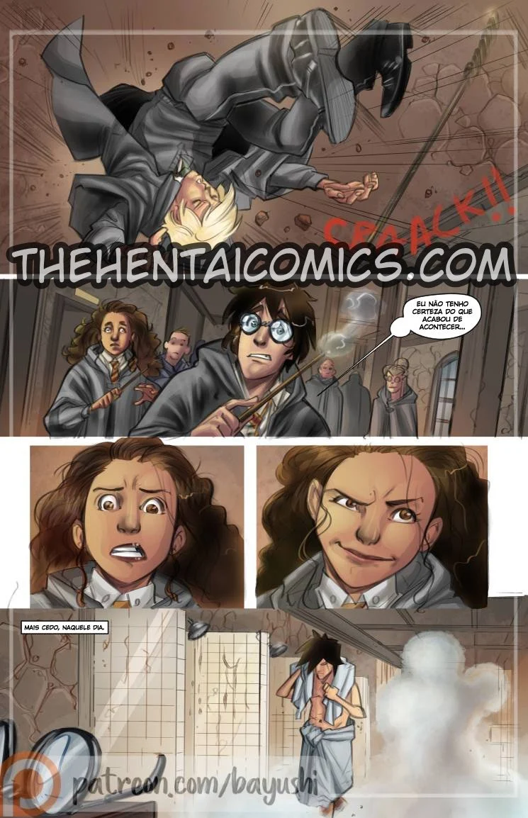 Feitiços Eróticos do Harry Potter: HQs Pornôs com Magia Sexual Explícita