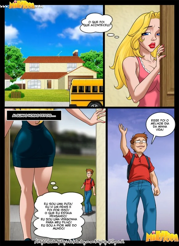 Milftoon American Dream: Fetish Tabu em Família Explícita