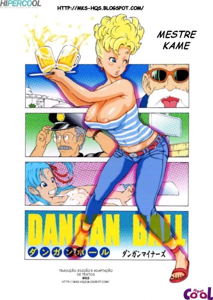 Dragon Ball Proibido: Sexo Explícito com a Mestre Kame em HQ