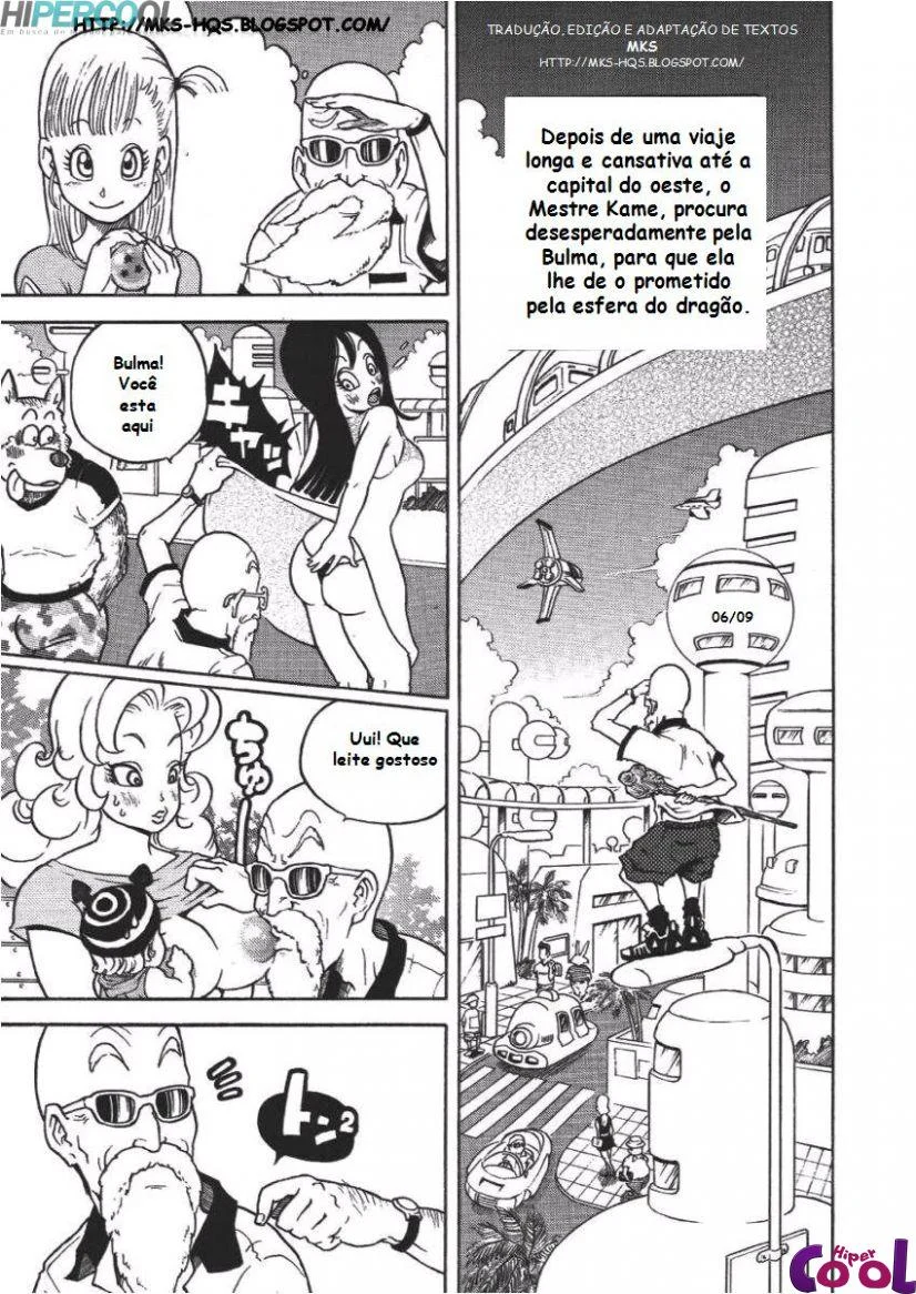 Dragon Ball Proibido: Sexo Explícito com a Mestre Kame em HQ