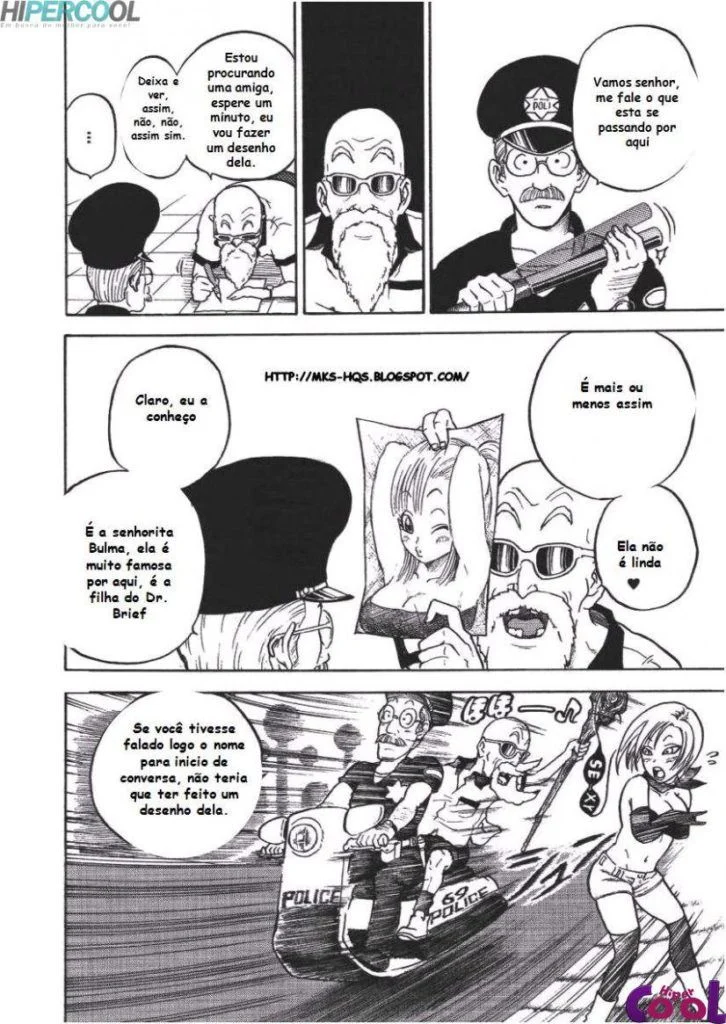Dragon Ball Proibido: Sexo Explícito com a Mestre Kame em HQ