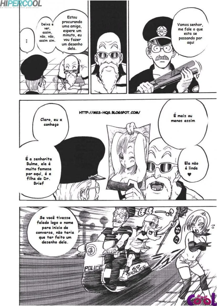 Dragon Ball Proibido: Sexo Explícito com a Mestre Kame em HQ