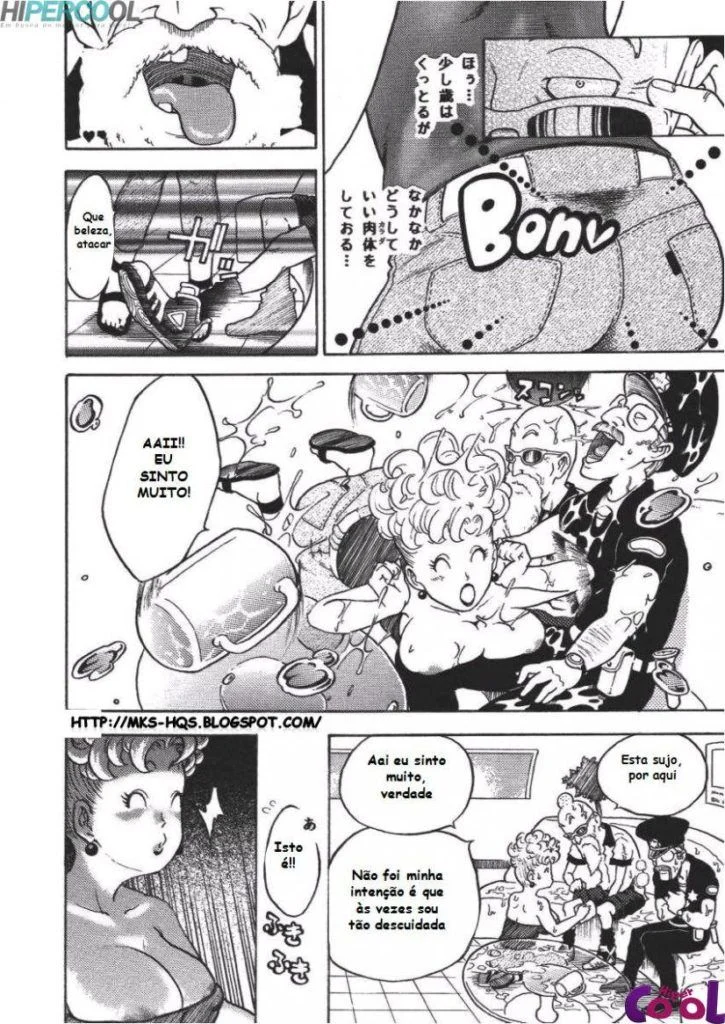 Dragon Ball Proibido: Sexo Explícito com a Mestre Kame em HQ