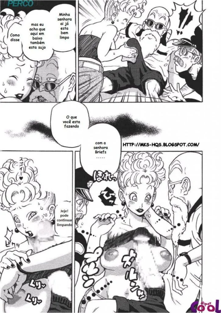 Dragon Ball Proibido: Sexo Explícito com a Mestre Kame em HQ