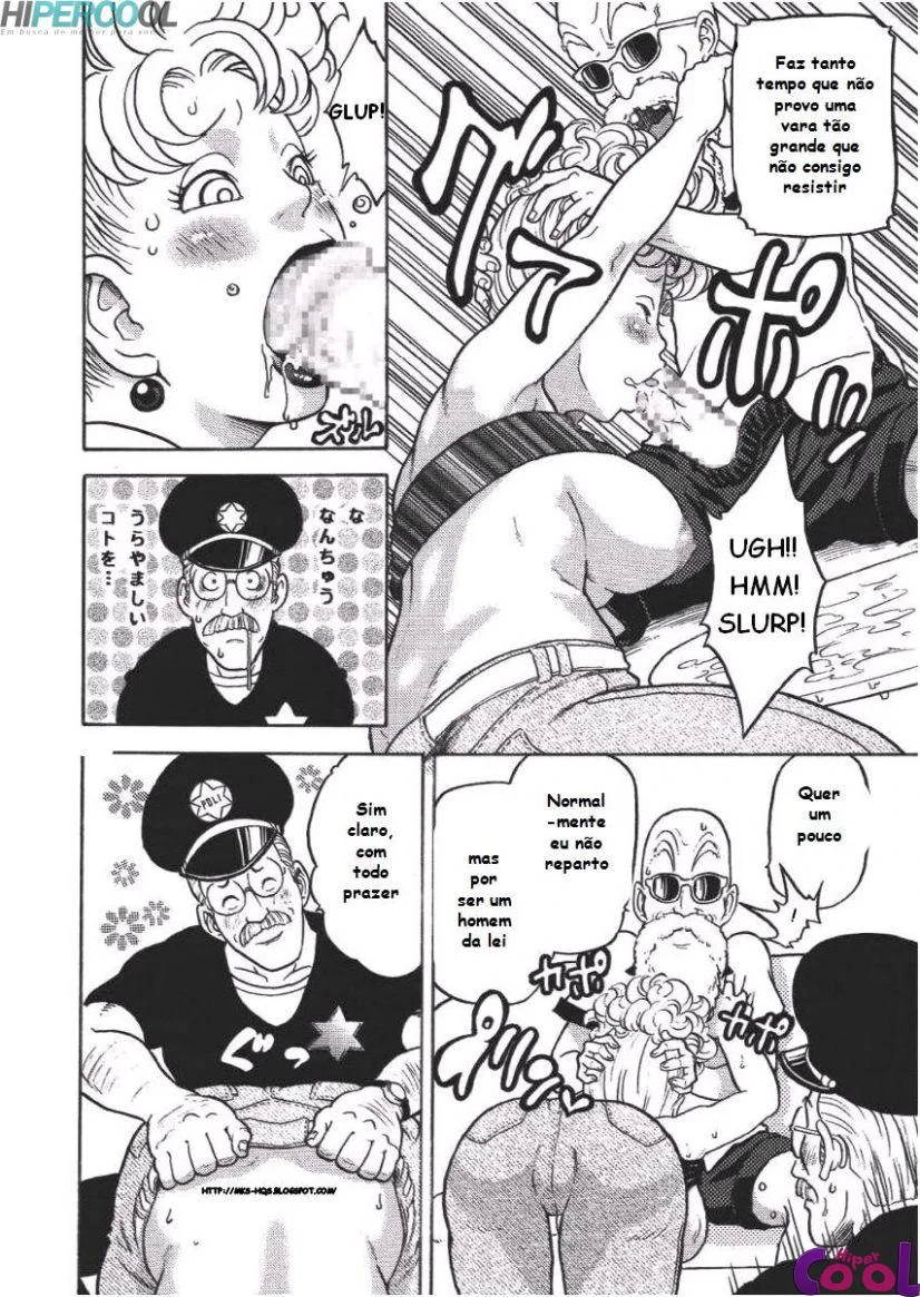 Dragon Ball Proibido: Sexo Explícito com a Mestre Kame em HQ