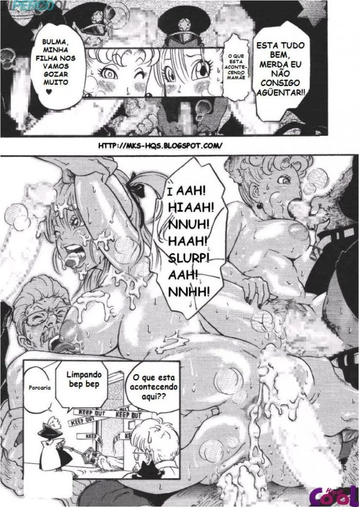 Dragon Ball Proibido: Sexo Explícito com a Mestre Kame em HQ