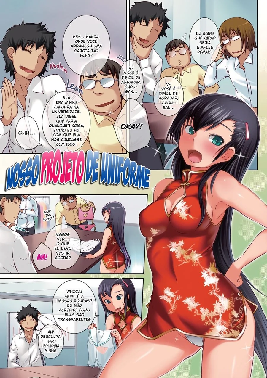 Nosso Projeto de Uniforme - HQ Pornô com Alunas Cobiçosas e Cenas Explícitas