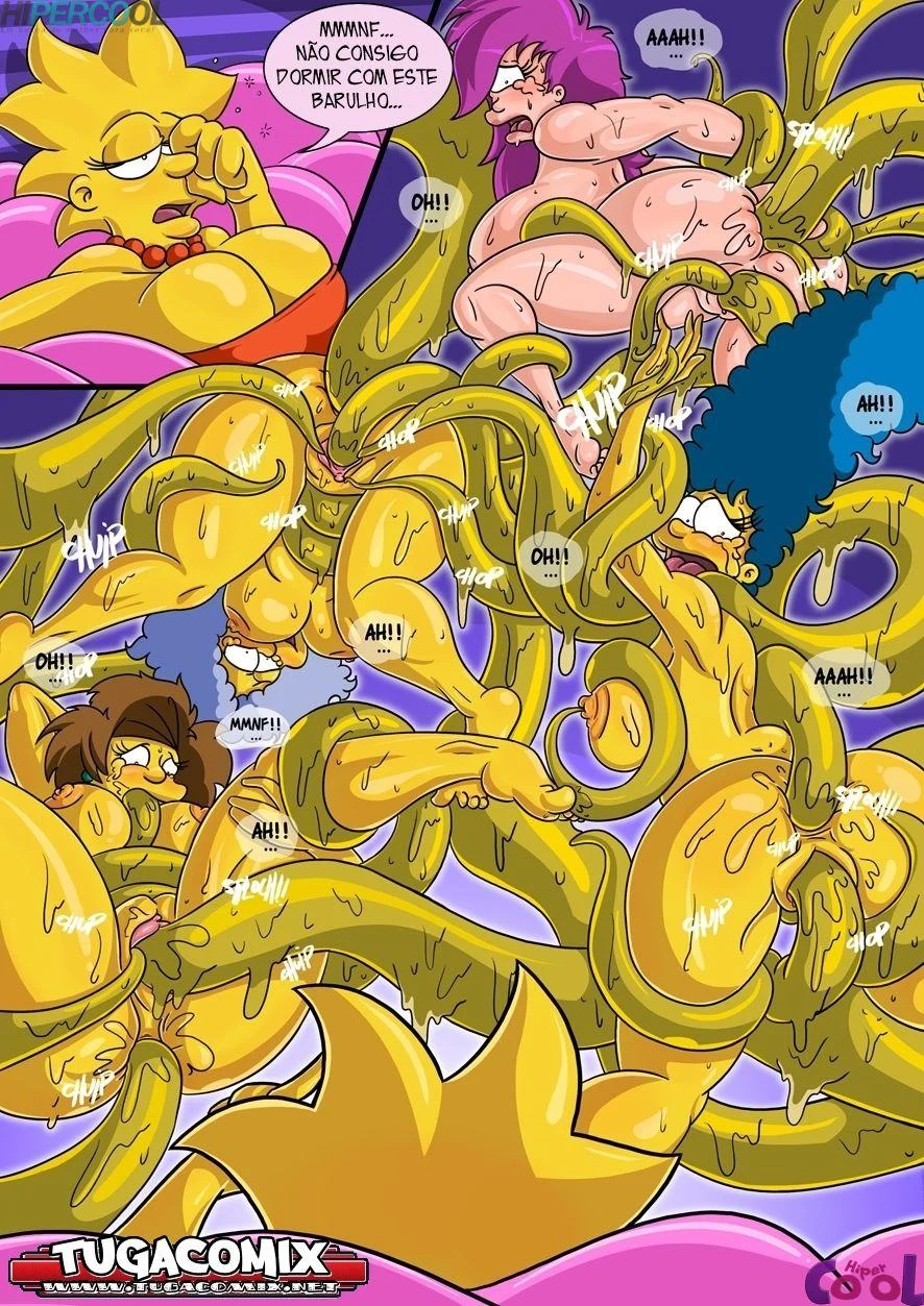 Os Simpsons e Futurama - Quadrinhos Eróticos Explícitos que Vão Te Deixar de Pau Duro