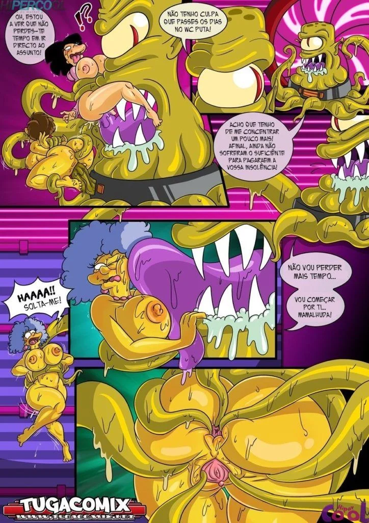Os Simpsons e Futurama - Quadrinhos Eróticos Explícitos que Vão Te Deixar de Pau Duro