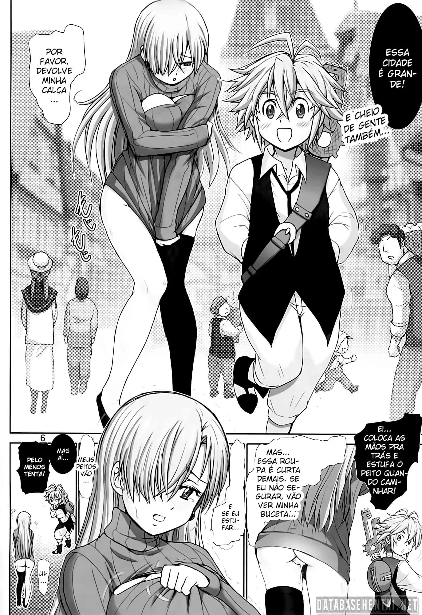 Elizabeth Liones Revela Seus Desejos Proibidos em Nanatsu no Taizai - HQ Erótica Explícita