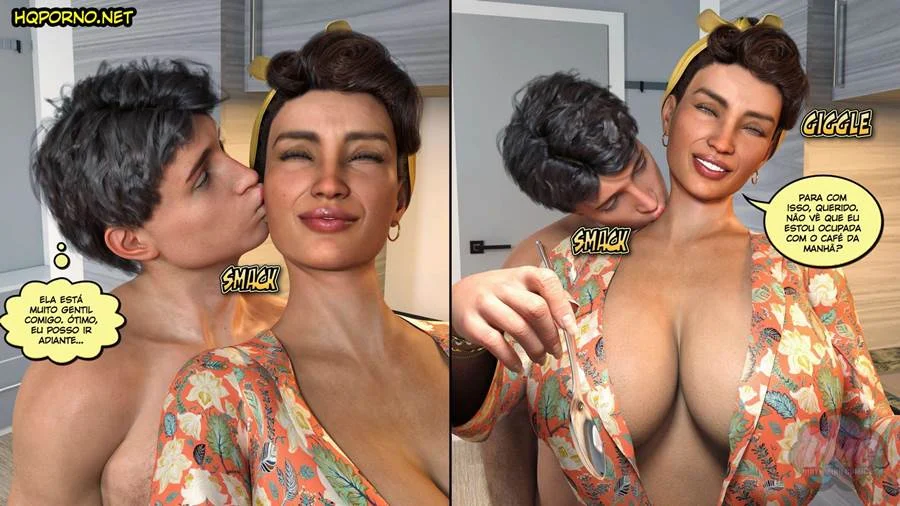 Gozando com Gostosa - HQ Pornô 3D Explícita