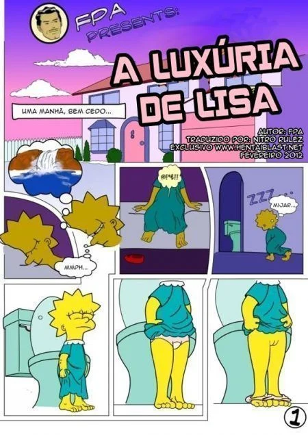 Bart Transando com a Irmã Lisa: Traição Proibida nos Simpsons em HQ Pornô Explícita