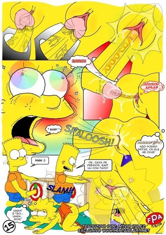 Bart Transando com a Irmã Lisa: Traição Proibida nos Simpsons em HQ Pornô Explícita