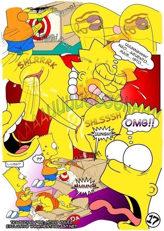 Bart Transando com a Irmã Lisa: Traição Proibida nos Simpsons em HQ Pornô Explícita