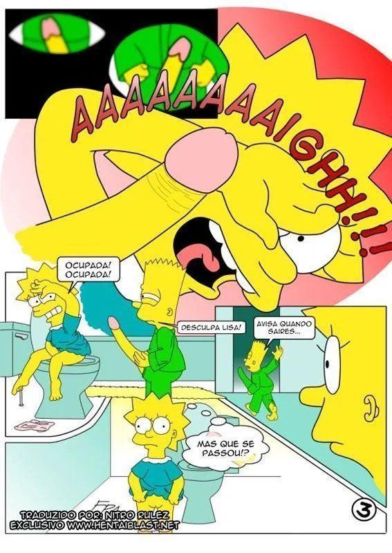 Bart Transando com a Irmã Lisa: Traição Proibida nos Simpsons em HQ Pornô Explícita
