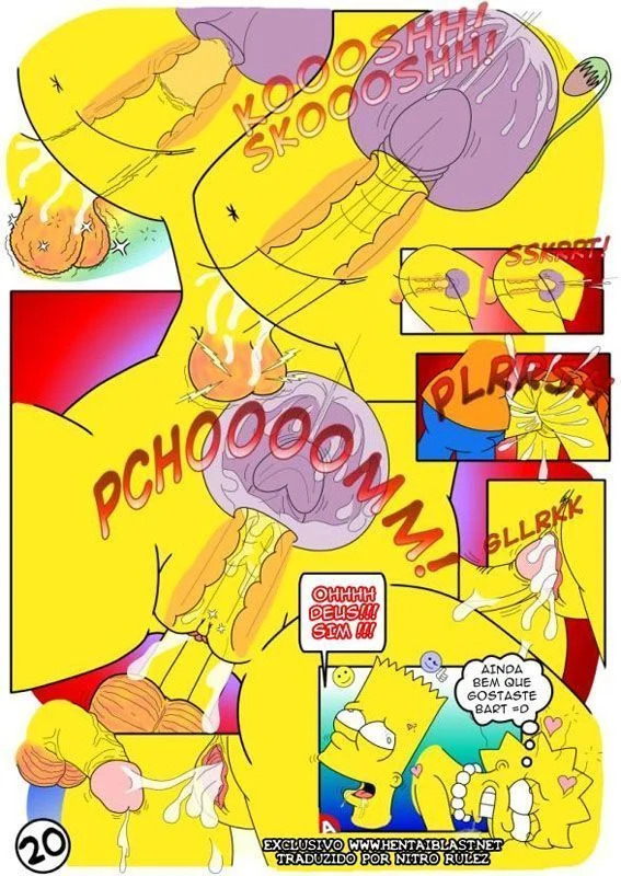 Bart Transando com a Irmã Lisa: Traição Proibida nos Simpsons em HQ Pornô Explícita