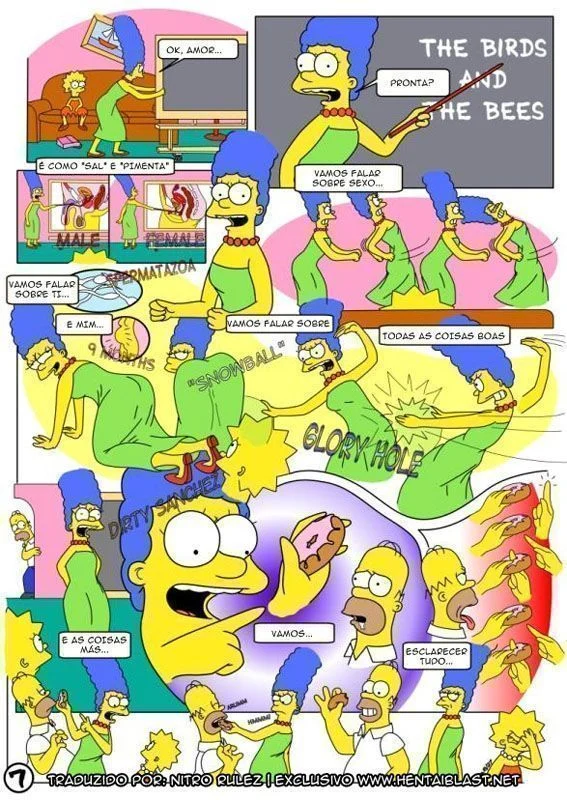 Bart Transando com a Irmã Lisa: Traição Proibida nos Simpsons em HQ Pornô Explícita