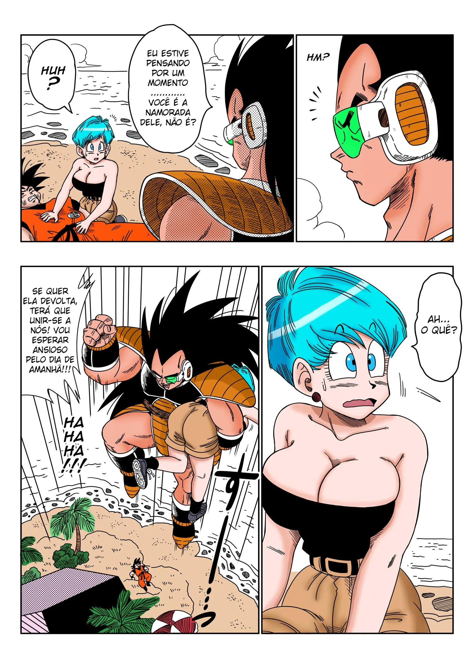 Meu irmão pervertido sequestrou Bulma – Hentai explícito com sexo brutal e submissão forçada